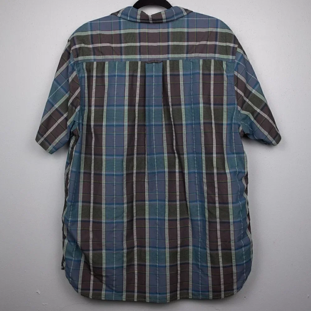 The North Face plaid button up shirt-XL